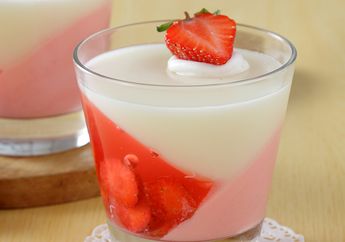 Resep Puding Stroberi Susu Enak, Dessert Cantik yang Tak Boleh Dilewatkan