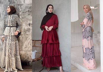 6 Model Dress Buat Tampilan Hijaber Kalem Saat Halal Bihalal ala Selebgram Hijab Hits!