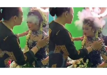 Mempunyai Bagian Penting, Ini Makna Sebenarnya Perias Sebul Asap Rokok ke Pengantin Wanita