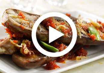 (Video) Resep Pecel Terung Bakar, Pedasnya Bikin Tambah Selera Makan