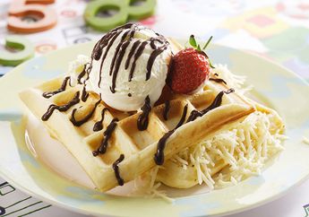 Resep Wafel Keju Saus Cokelat Enak Ini Pasti Bikin Si Kecil Senang