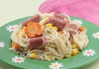 Resep Spageti Sosis Krimi Enak, Solusi Untuk Si Kecil yang Susah Sarapan