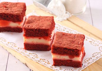 Resep Cake Lapis Red Velvet Susu Enak dan Cantik Ini Pasti Diserbu Di Akhir Pekan