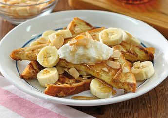 Resep Banana Almond French Toast Enak ini Bisa Jadi Sarapan Fancy dan Praktis Esok Hari