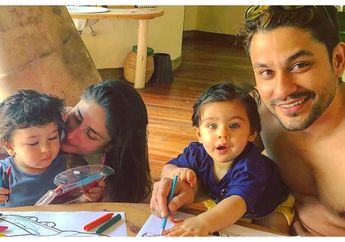 Baru Berusia 1,5 Tahun, Keponakan Kareena Kapoor Sudah Diajari Yoga, Posenya Bikin Gemes!