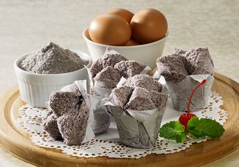 Resep Bolu Kukus Mekar Ketan Hitam Sederhana, Kue Cantik yang Tak Repot Dibuat