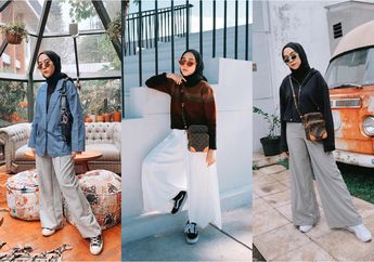Biar Enggak Bantet & Gemuk, Ini 7 Cara Hijaber Pakai Baggy Pants!