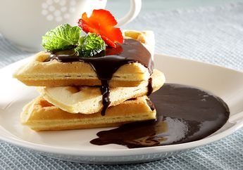 Resep Wafel Kacang Saus Cokelat Enak Ini Jangan Lupa Dicoba Untuk Sarapan Lezat Akhir Pekan