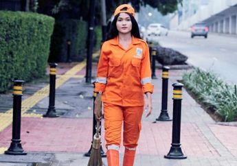 Sempat Viral Karena Berparas Cantik, Sellha Purba sang Penyapu Jalanan Ibu Kota Ditabrak Sepeda Motor Lawan Arah Saat Bertugas