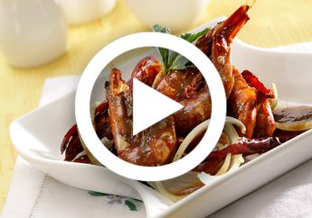 (Video) Resep Udang Masak Bawang Bombay, Masakan Restoran Seafood yang Bisa Kita Buat di Rumah