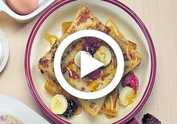 (Video) Resep Peanut Banana French Toast, Sarapan dengan Roti Tawar Jadi Lebih Seru