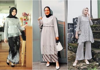 Glamor! Pakai 5 Model Kebaya Abu-abu Elegan Ini Untuk Kondangan!