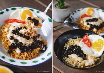 Disebut 'Penistaan Indomie', Kali Ini Ada Indomie Dikasih Boba Sebagai Topping Pemanis Diatasnya, Apa Rasanya Ya?