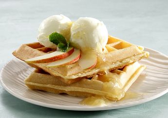 Resep Wafel Havermut Saus Apel Enak Ini Bikin Si Kecil Rajin Sarapan