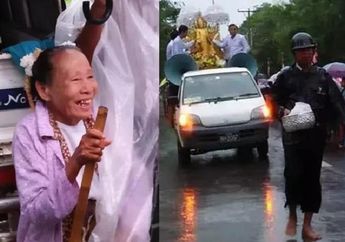 Menang Undian, Seorang Nenek Habiskan Puluhan Miliar Demi Membeli Beras untuk Dibagikan