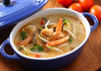 Resep Tom Yam Soup with Mussels Enak, Mustahil Kalau Cukup Makan Semangkuk