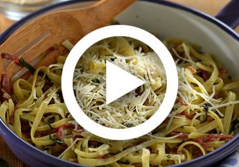 (Video) Resep Fettucini Aglio Olio, Menu Makan Malam Super Praktis