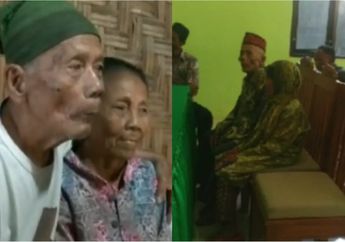 Viral Pernikahan Kakek Nenek Usia 92 Tahun, Cinta Tumbuh Karena Kayu