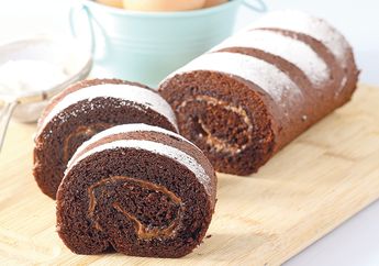 Resep Cokelat Cake Gulung Enak, Kreasi Bolu Gulung yang Bikin Nagih!