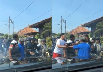 Viral Video Seorang Pria Pingsan Usai Pukul Pengemudi Motor