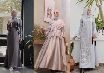 Charming! 5 Outfit Abu-abu Hijaber Buat Kondangan. Ayu Banget, Deh!