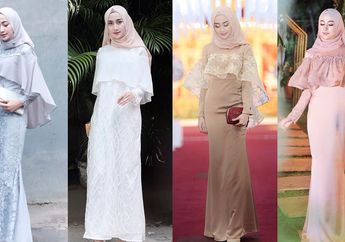 Makin Memikat Pakai 4 Model Sabrina Dress Hijab Brokat yang Mewah Buat Kondangan!