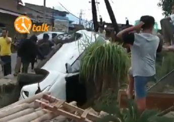 SUV Toyota Fortuner Masuk Got, Ini Ciri-Ciri Supir Ngantuk