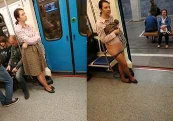 Kesal Tak Diberi Tempat Duduk di Kereta, Wanita ini Nekat Buka Rok dan Tunjukkan Kemaluannya!