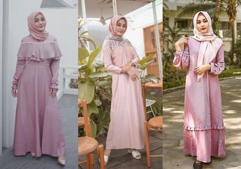 5 Model Dress Hijab Pink Simpel Untuk Kondangan & Hangout! Enggak Tua!