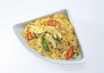Resep Yellow Rice Chicken Mushroom Enak Untuk Sarapan Spesial