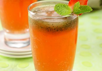 Resep Strawberry Squash Mint Enak Ini Kesegarannya Terus Terasa