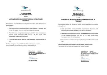 SAFENet Buktikan Karetnya Pasal UU ITE dari Kasus Menu Tulis Tangan Garuda Indonesia
