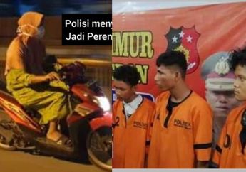 Viral Aksi Polisi Ciduk Pelaku Begal, Menyamar Layaknya Emak-emak Kenakan Daster hingga Kerudung