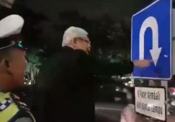 Video Viral, Niat Tilang Pengendara, Seorang Polisi Justru Dikuliahi Mendadak Oleh Profesor Hukum Gara-gara Tak Bisa Jelaskan Arti Rambu di Jalan