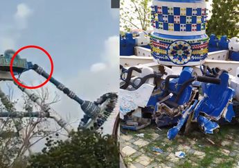 Video Viral, Detik-detik Wahana Ekstrem Patah Saat Berayun di Udara, 2 Orang Tewas dan 29 Luka Parah