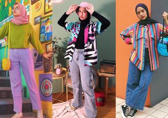 5 Pilihan Fashion Hijab Colorful Kece yang Seru Dipakai ke WTF 2019. Tiru Yuk!