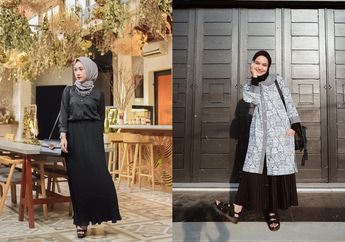 Yuk, Tampil Lebih Modis & Kece Pakai 4 Rok Plisket Hitam Buat Hijaber!