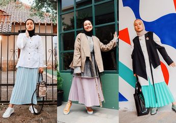 Lagi Ngetren! Ini 5 Rok Plisket Warna Pastel yang Harus Hijaber Miliki