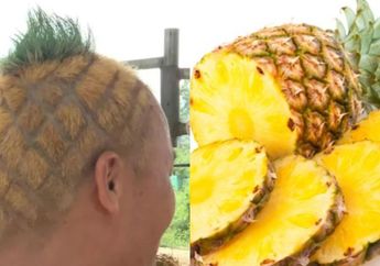 Ganti Gaya Rambut Nyentrik, Penjual Nanas Ini Berhasil Tingkatkan Omset Penjualannya!