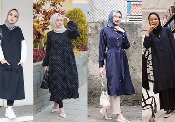 Modis, Ini 4 Pilihan Tunik Hijab Warna Navy untuk Gaya Hijabers yang Standout!