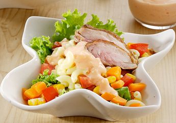 Resep Salad Ayam Makaroni Enak Untuk Menu Sarapan Sehat Kaya Gizi