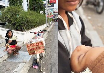 Menolak Jadi Pengemis, Bocah Ini Jualan Kue Keliling Pakai Sepeda Sambil Gendong Adiknya, Warganet Terharu