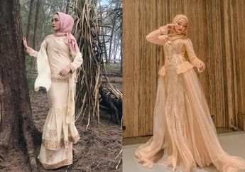 4 Dress Hijab Emas Glamor & Mewah Untuk Kondangan. Wajib Punya!