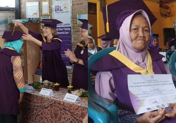 Senyum Bahagia Sogirah, Wisudawati Berumur 74 Tahun Asal Yogyakarta yang Akhirnya Lulus Sekolah