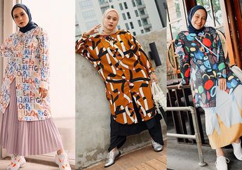 Makin Modis dan Unik, Pakai 5 Tunik Kemeja Hijab Motif yang Seru ala Selebgram Hits!