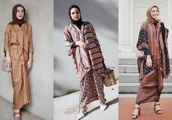 Klasik Namun Ayu, Pakai 4 Outfit Batik Hijab Modern Nuansa Cokelat Saat Kondangan, Yuk!
