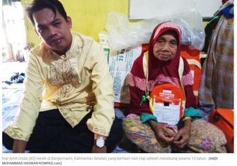 Viral, Cerita Nenek Inar yang Bisa Naik Haji Setelah 15 Tahun Menabung dari Usahanya Menjual Kue Keliling