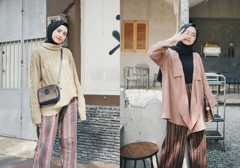 4 Model Stripes Pants Kekinian ala Selebgram Hijab Untuk Gaya Playful!