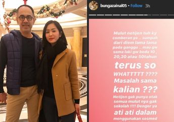 Tajir Melintir Usai Dipersunting Produser yang 18 Tahun Lebih Tua, Bunga Zainal Mendadak Murka di Instagram: Netizen Nggak Punya Otak Semua!