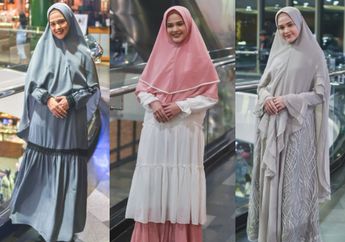 Manisnya 3 Gaya Cut Meyriska Tampil Santun dan Syar'i Pakai Gamis!